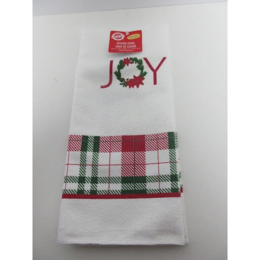 5 pc kitchen towel set (2 Kitchen Towels 1 Oven Mitt 2 Potholders Home for Holid